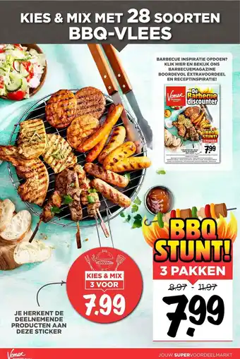 Vomar Voordeelmarkt Kies & Mix Met 28 Soorten Bbq-Vlees aanbieding