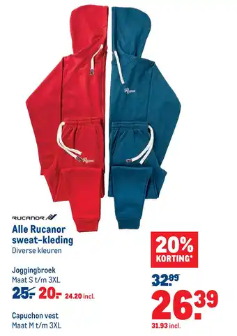 Makro Alle Rucanor sweat-kleding aanbieding