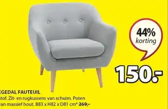 Jysk Egedal fauteuil aanbieding