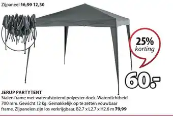 Jysk Jerup partytent aanbieding