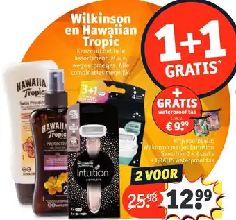 Kruidvat Wilkinson en Hawaiian Tropic aanbieding