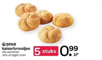 Spar Spar Kaiserbroodjes aanbieding