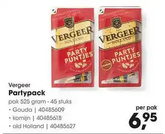 HANOS Vergeer partypack aanbieding