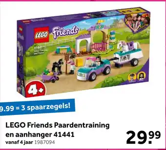 Intertoys LEGO Friends paardentraining en aanhanger 41441 aanbieding