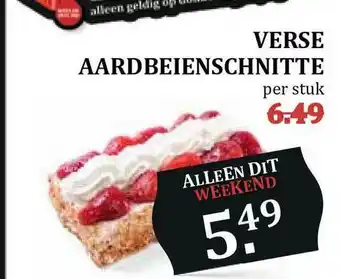 MCD Supermarkt Verse aardbeienschnitte aanbieding