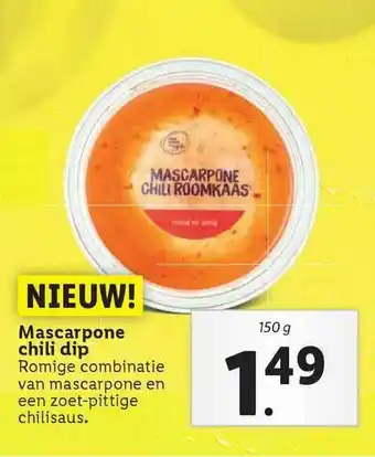 Lidl Mascarpone chili dip aanbieding