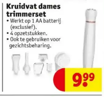 Kruidvat Kruidvat Dames trimmerset aanbieding