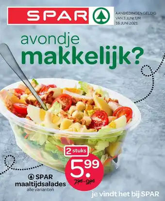 Spar Spar Maaltijdsalades aanbieding