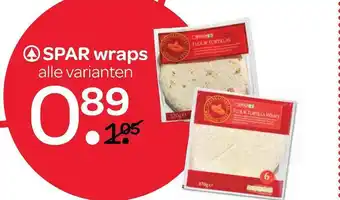 Spar Spar Wraps aanbieding