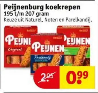 Kruidvat Peijnenburg koekrepen 195-207g aanbieding