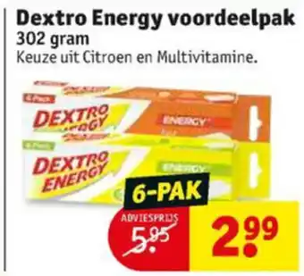 Kruidvat Dextro Energy 302g aanbieding