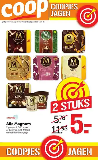 Coop Alle Magnum aanbieding