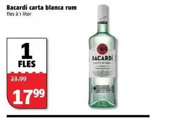 Poiesz Bacardi Carta Blanca Rum aanbieding