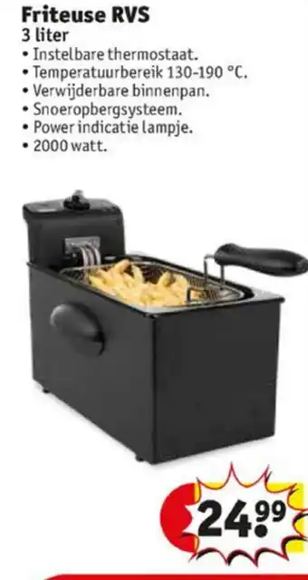 Kruidvat Friteuse RVS 3L aanbieding