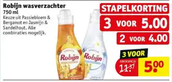 Kruidvat Robijn Wasverzachter 3*750ml aanbieding