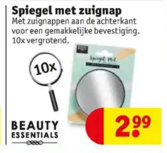 Kruidvat Beauty Essentials Spiegel met zuignap aanbieding