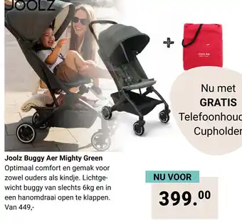 Van Asten BabySuperstore Joolz Buggy Aer Mighty Green aanbieding