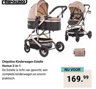 Van Asten BabySuperstore Chipolino Kinderwagen Estelle Humus 2-in-1 aanbieding