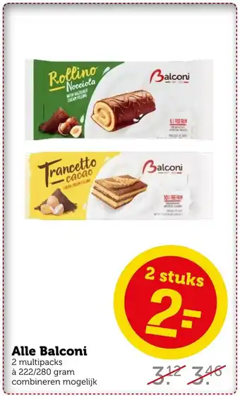 Coop Alle Balconi aanbieding