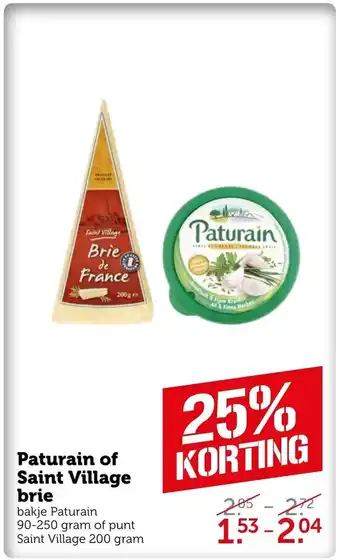 Coop Paturain of Saint Village brie aanbieding