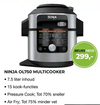 EP NINJA OL750 MULTICOOKER aanbieding