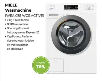 EP MIELE Wasmachine (WEA 035 WCS ACTIVE) aanbieding