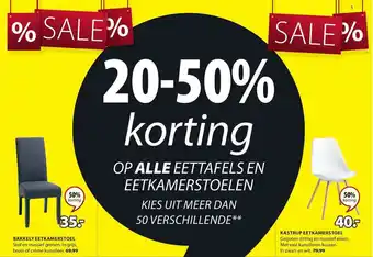 Jysk Bakkely eetkamerstoel of kastrup eetkamerstoel 50% Korting aanbieding