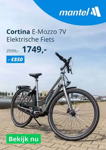 Mantel Cortina E-Mozzo 7V Elektrische Fiets aanbieding