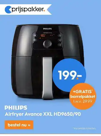 Blokker Philips Airfryer Avance XXL HD9650-90 aanbieding