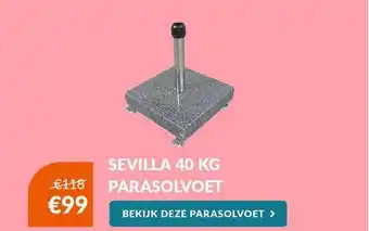 Van der Garde tuinmeubelen Sevilla 40 Kg Parasolvoet aanbieding