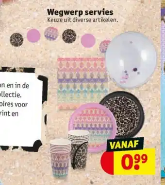 Kruidvat From PB with love Wegwerp servies aanbieding