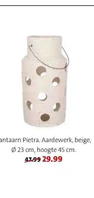 Intratuin Lantaarn Pietra Ø 23 Cm aanbieding