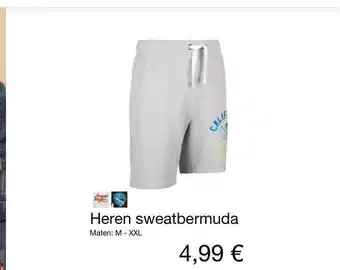 Kik Heren Sweatbermuda aanbieding