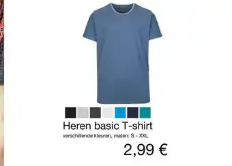 Kik Heren Basic T-Shirt aanbieding