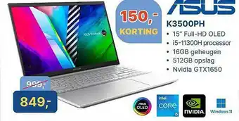 Levix Computershop Asus K3500PH Laptop aanbieding