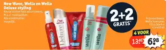 Kruidvat New Wave, Wella en Wella Deluxe styling 4x400ml aanbieding