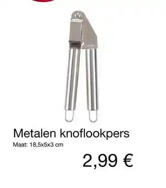 Kik Metalen Knoflookpers aanbieding