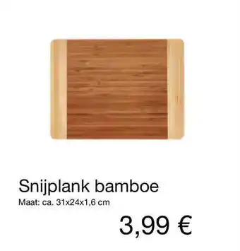 Kik Snijplank Bamboe aanbieding