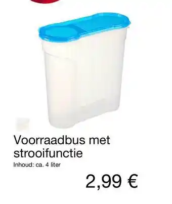 Kik Voorraadbus Met Strooifunctie 4 liter aanbieding