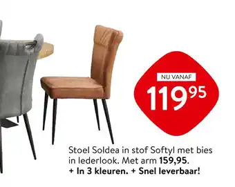 Profijt Meubel Stoel Soldea in stof Softyl aanbieding