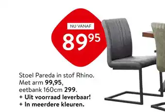 Profijt Meubel Stoel Pareda in stof Rhino aanbieding