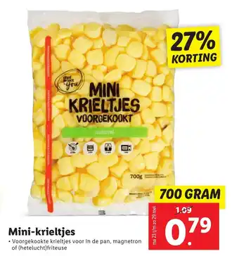 Lidl Mini-krieltjes 700g aanbieding