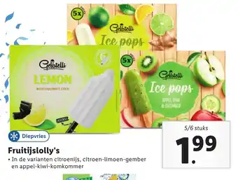 Lidl Fruitijslolly's aanbieding