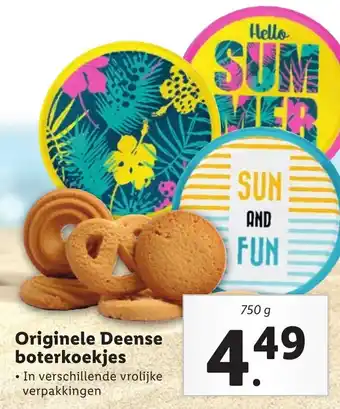 Lidl Originele deense boterkoekjes 750g aanbieding