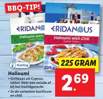 Lidl Halloumi 225g aanbieding