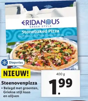 Lidl Steenovenpizza 400g aanbieding