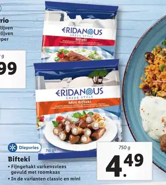 Lidl Bifteki 750g aanbieding