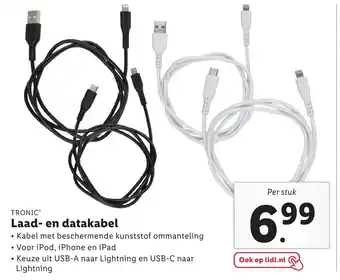 Lidl Tronic laad- en datakabel aanbieding