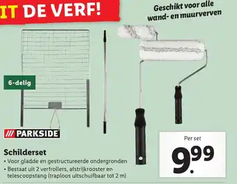 Lidl Parkside schilderset aanbieding