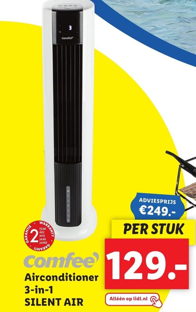Comfee airconditioner 3in1 silent air aanbieding bij Lidl